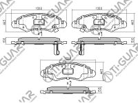 Тормозные колодки TG-5545/NP7015* Ti·GUAR