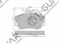 Тормозные колодки TG-0025/PN0025* Ti·GUAR