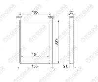 Радиатор отопителя салона TG-RIH0001/87107-05090 * Ti•GUAR