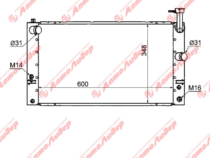 Радиатор TY-NHW20-1216